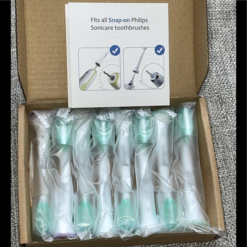 Senyum 8 pack Replacement Toothbrush head Philips